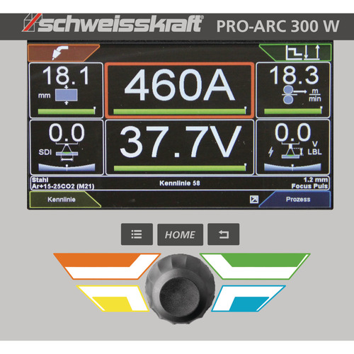 Spawarka impulsowa MIG/MAG Schweisskraft PRO-PULS 300 W (wózek Profi, panel sterowania poniżej) 4