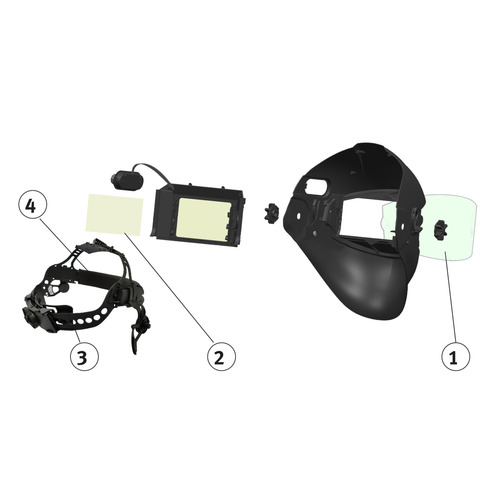 Automatyczny hełm spawalniczy Schweisskraft VarioProtect XXL-W F-TC AIR 8