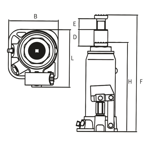 Hydrauliczny podnośnik stemplowy Unicraft HSWH 30 2