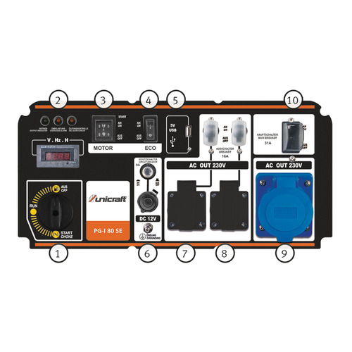 Inwerterowy generator prądu Unicraft PG-I 80 SE 5