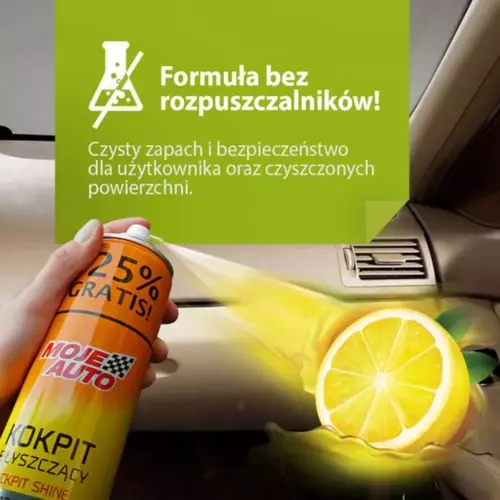 Kokpit Błyszczący - Cytrynowy 750 ml MOJE AUTO 3