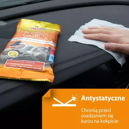 Ściereczki do Kokpitu Matowe - Cytryna - 24 szt. MOJE AUTO 2