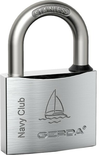 Kłódka ze stali nierdzewnej zatrzaskowa GERDA NAVY KCNP-50 INOX 2