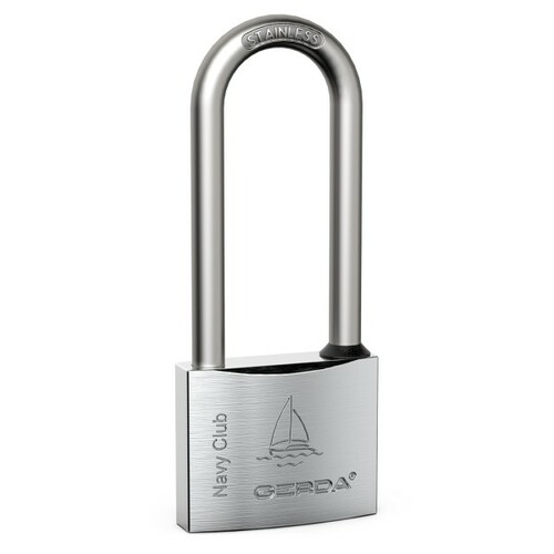 Kłódka ze stali nierdzewnej zatrzaskowa GERDA NAVY KCNP-50 H80 INOX 2