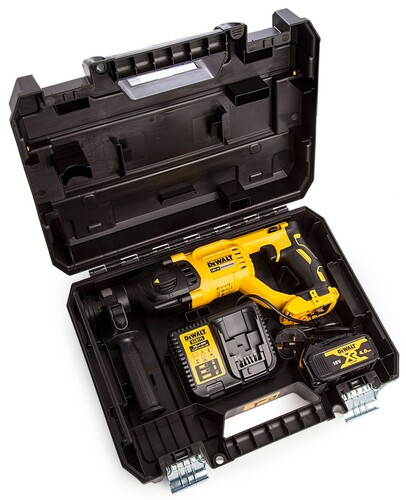 Młotowiertarka XR 18V aku 4,0Ah SDS-Plus 2,6 J + ładowarka + walizka DeWALT DCH133M1-QW 3