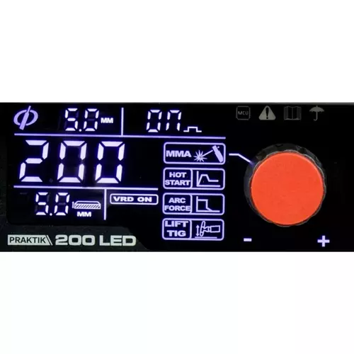 Spawarka inwertorowa PRAKTIK 200 LED SYNERGY IDEAL 4