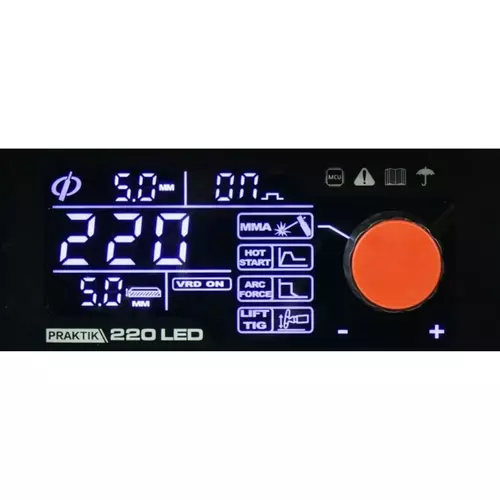 Spawarka inwertorowa PRAKTIK 220 LED SYNERGY IDEAL 4