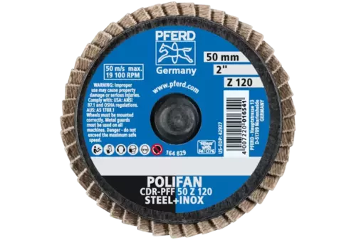 COMBIDISC Zirkon Mini-POLIFAN CDR Ø 50 mm Z120 do stali hartowanej 3