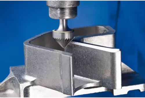 Trzpień frezarski ze stopów twardych kształt stożkowy KSK 90° Ø 16 × 08 mm trzpień Ø 6 mm Z3 uniwersalne średnie 3