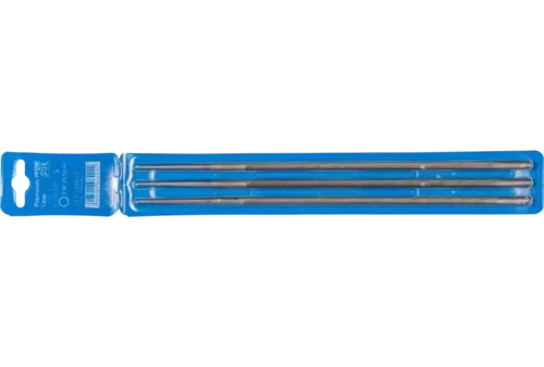 Pilnik do ostrzenia łańcucha piły łańcuchowej okrągły Ø 5,5 × 200 mm Premium Line w plastikowym etui na 3 sztuki 2