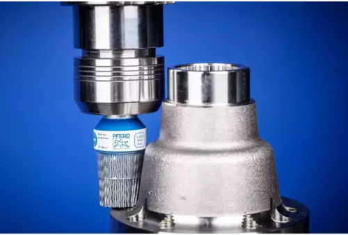 SZCZOTKI KOMPOZYTOWE pędzelkowe FLEX RBUP Ø 38 mm, trzpień Ø 6 mm, włókno ceramiczne Ø 1,00 mm, ziarno 120, stacjonarne 3