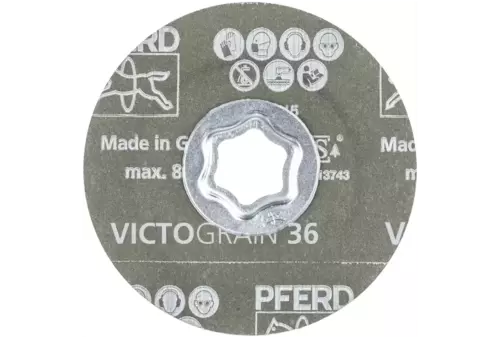 Tarcza włókninowa COMBICLICK Ø100 mm VICTOGRAIN-COOL36 do stali i stali szlachetnej 3