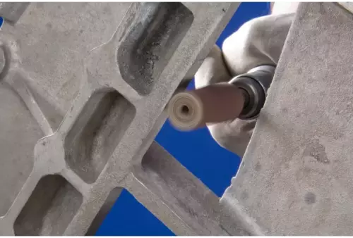 Cylindryczne rolki ścierne POLIROLL PR Ø 12 × 35 mm otwór Ø 3 mm Korund A150 2