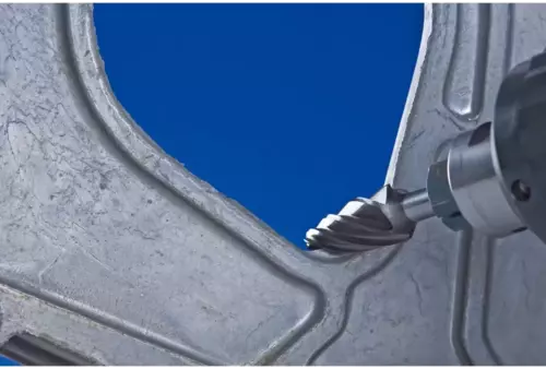 Wysokowydajny trzpień frezarski ze stopów twardych ALU kształt stożkowy RBF Ø 12x25mm, trzonek Ø 6 mm do aluminium / metalu 5