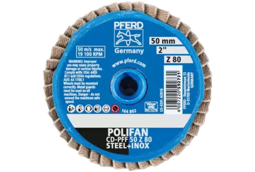 COMBIDISC Zirkon Mini-POLIFAN CD Ø 50 mm Z80 do stali hartowanej 3