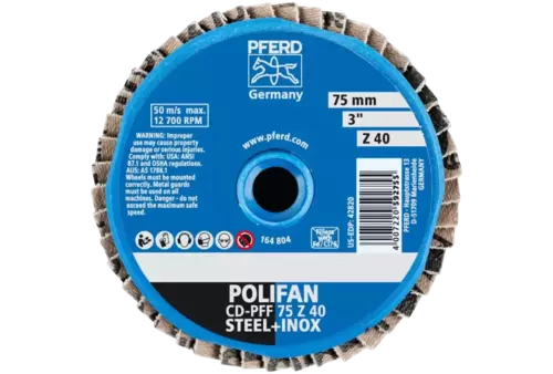 COMBIDISC Zirkon Mini-POLIFAN CD Ø 75 mm Z40 do stali hartowanej 3
