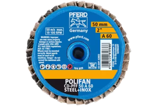COMBIDISC Mini-POLIFAN Korund CD Ø 50 mm A60 do zastosowań uniwersalnych 3