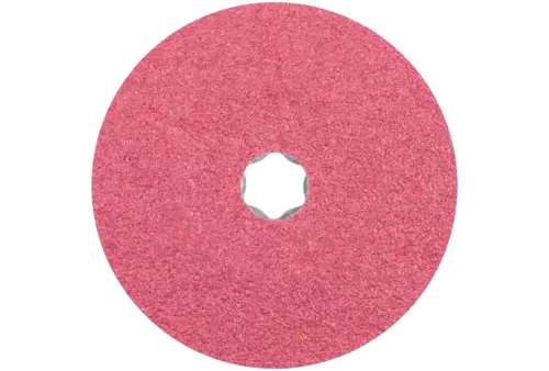 Tarcza fibrowa z ziarnem ceramicznym COMBICLICK Ø 125 mm CO36 do szlifu zgrubnego na stali 2