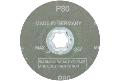 Tarcza fibrowa COMBICLICK korund Ø115 mm A-COOL80 do stali szlachetnej 3