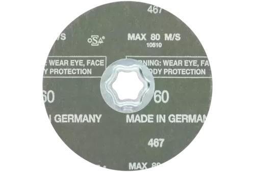 Tarcza fibrowa COMBICLICK korund Ø 125 mm A-COOL60 do stali szlachetnej 3
