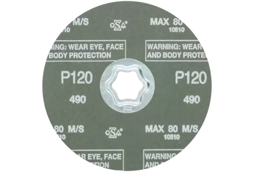 Tarcza fibrowa COMBICLICK korund Ø 125 mm A-COOL120 do stali szlachetnej 3