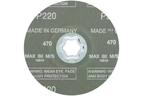 Tarcza fibrowa COMBICLICK korund Ø 125 mm A-COOL220 do stali szlachetnej 3