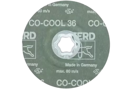 Tarcza fibrowa z ziarnem ceramicznym COMBICLICK Ø 125 mm CO-COOL36 do stali szlachetnej 3