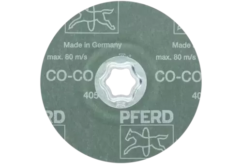 Tarcza fibrowa z ziarnem ceramicznym COMBICLICK Ø 125 mm CO-COOL60 do stali szlachetnej 3