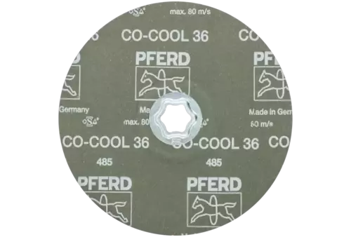 Tarcza fibrowa z ziarnem ceramicznym COMBICLICK Ø 180 mm CO-COOL36 do stali szlachetnej 3