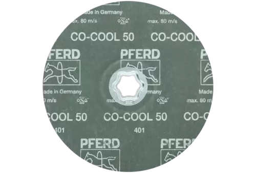 Tarcza fibrowa z ziarnem ceramicznym COMBICLICK Ø 180 mm CO-COOL50 do stali szlachetnej 3