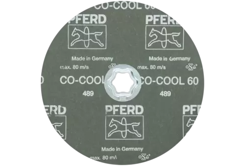 Tarcza fibrowa z ziarnem ceramicznym COMBICLICK Ø 180 mm CO-COOL60 do stali szlachetnej 3