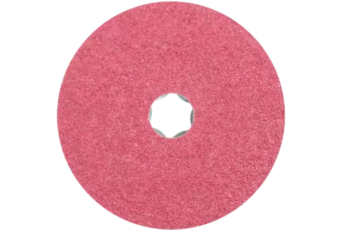 Tarcza fibrowa z ziarnem ceramicznym COMBICLICK Ø115 mm CO36 do szlifu zgrubnego na stali 2
