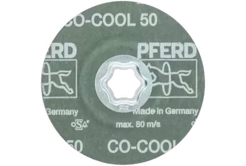 Tarcza fibrowa z ziarnem ceramicznym COMBICLICK Ø 115 mm CO-COOL50 do stali szlachetnej 3