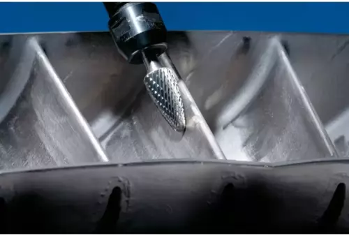 Wysokowydajny trzpień frezarski ze stopów twardych TOUGH kształt drzewa RBF Ø 10 × 20 mm trzpień Ø 6 mm odporny na uderzenia 3