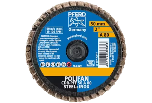COMBIDISC Mini-POLIFAN Korund CDR Ø 50 mm A80 do zastosowań uniwersalnych 3