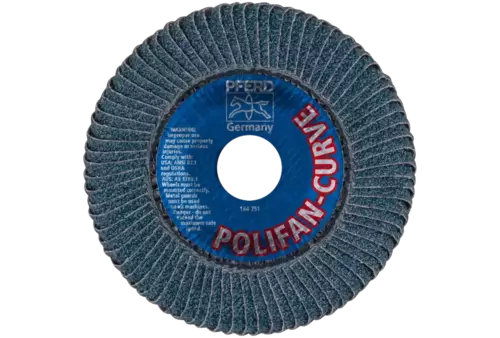 Ściernica listkowa POLIFAN CURVE PFR 115 × 22,23 mm szerokość L Z40 SGP STEELOX do stali/stali nierdzewnej 3