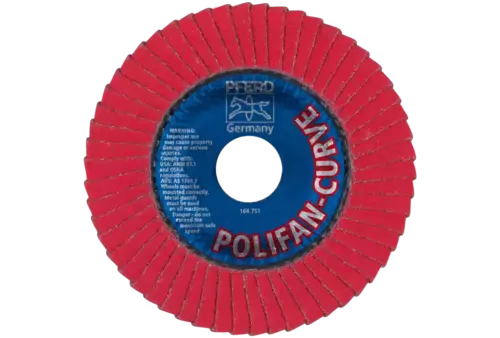Ściernica listkowa POLIFAN CURVE PFR 115 × 22,23 mm szerokość M CO60 SGP STEELOX do stali/stali nierdzewnej 3