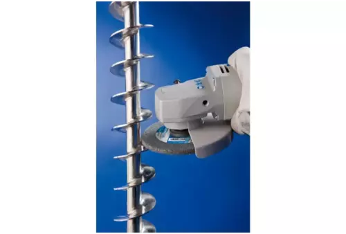 Dysk z włókniny prasowanej POLINOX PNER Ø 125 × 6 mm do otworu Ø 22,2 mm średnio miękki SIC drobnoziarnisty do wykańczania 2