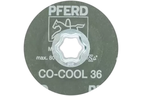 Tarcza fibrowa z ziarnem ceramicznym COMBICLICK Ø100 mm CO-COOL36 do stali szlachetnej 3