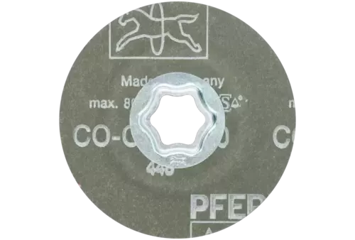 Tarcza fibrowa z ziarnem ceramicznym COMBICLICK Ø100 mm CO-COOL50 do stali szlachetnej 3