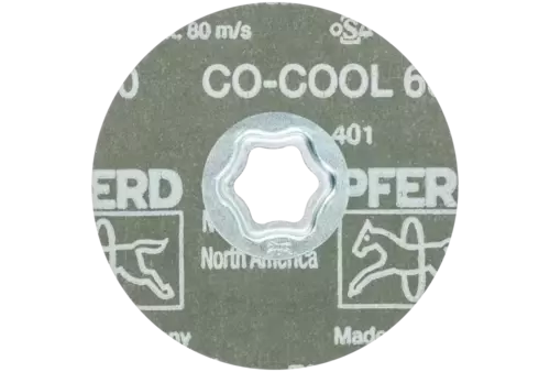 Tarcza fibrowa z ziarnem ceramicznym COMBICLICK Ø100 mm CO-COOL60 do stali szlachetnej 3