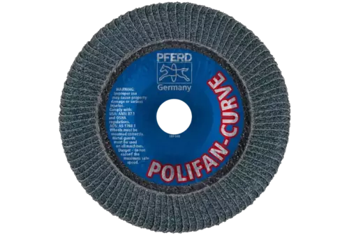Ściernica listkowa POLIFAN CURVE PFR 150 × 22,23 mm szerokość L Z40 SGP STEELOX do stali/stali nierdzewnej 3