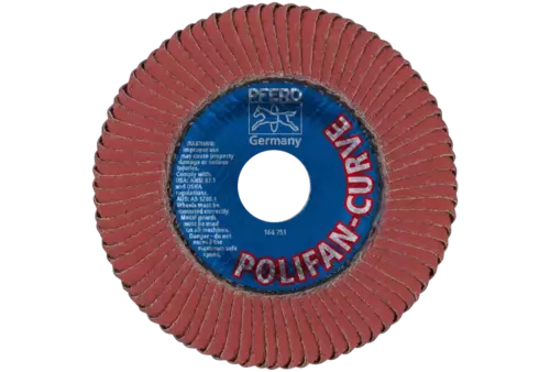 Ściernica listkowa POLIFAN CURVE PFR 115 × 22,23 mm szerokość L A40 linia specjalna SGP ALU do aluminium 3