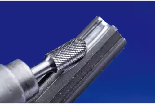 Wysokowydajny trzpień frezarski ze stopów twardych MICRO kształt kulisto-walcowy WRC Ø 08 × 20 mm trzpień Ø 6 mm 3