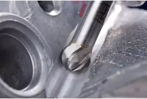 Wysokowydajny trzpień frezarski ze stopów twardych ALU kulisty KUD Ø 08 x 07 mm, trzonek Ø 6 mm, do aluminium / metalu 2
