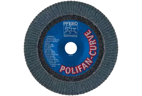 Ściernica listkowa POLIFAN CURVE PFR 180 × 22,23 mm szerokość L Z40 SGP STEELOX do stali/stali nierdzewnej 3