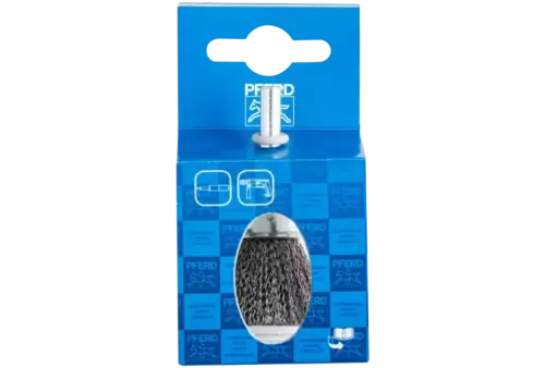 Niepleciona szczotka-pędzelek POS PBU Ø20 mm trzpień Ø6 mm drut stalowy Ø0,20 2
