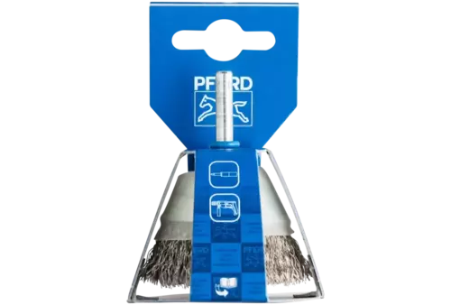 Szczotka garnkowa niepleciona TBU Ø50 mm trzpień Ø6 mm drut ze stali szlachetnej Ø0,30 2