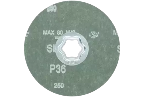 Tarcza fibrowa COMBICLICK SiC Ø115 mm SIC36 do twardych metali nieżelaznych 3