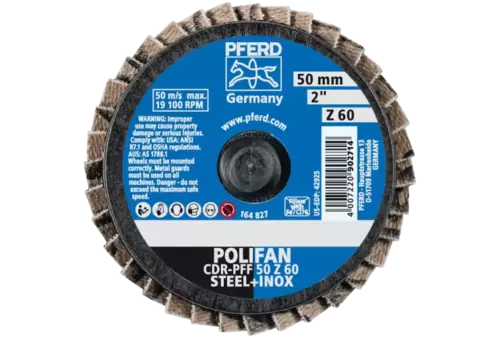 COMBIDISC Zirkon Mini-POLIFAN CDR Ø 50 mm Z60 do stali hartowanej 3